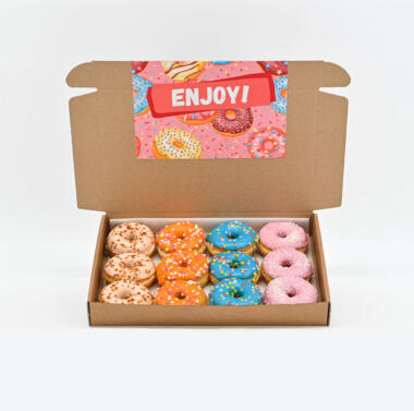 Party Donut Box - 12 stuks - Een feestelijke traktatie!