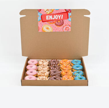 Party Mini Donut Box - 20 stuks - Een feestelijke traktatie!