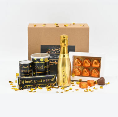 Cadeaubox ´Jij bent goud waard´ - Een cadeau vol waardering