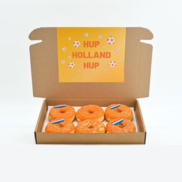 Oranje EK Donut Box - Geniet van een zoete oranje traktatie!