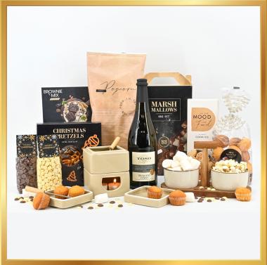 Het Chocoladefondue Fiesta Kerstpakket is het perfecte geschenk voor iedereen die van chocolade en gezelligheid houdt.