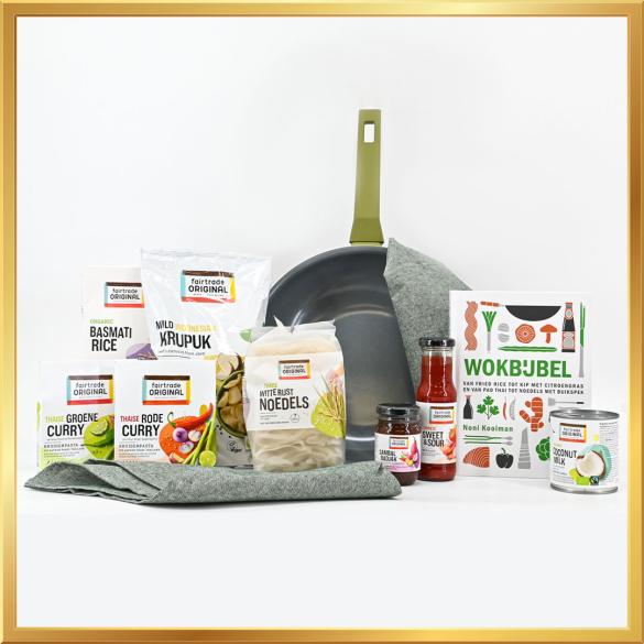 Winter Wokfestijn Kerstpakket - het perfecte cadeau voor liefhebbers van wokgerechten en zorgt voor een smaakvolle en gezellige wintermaaltijd