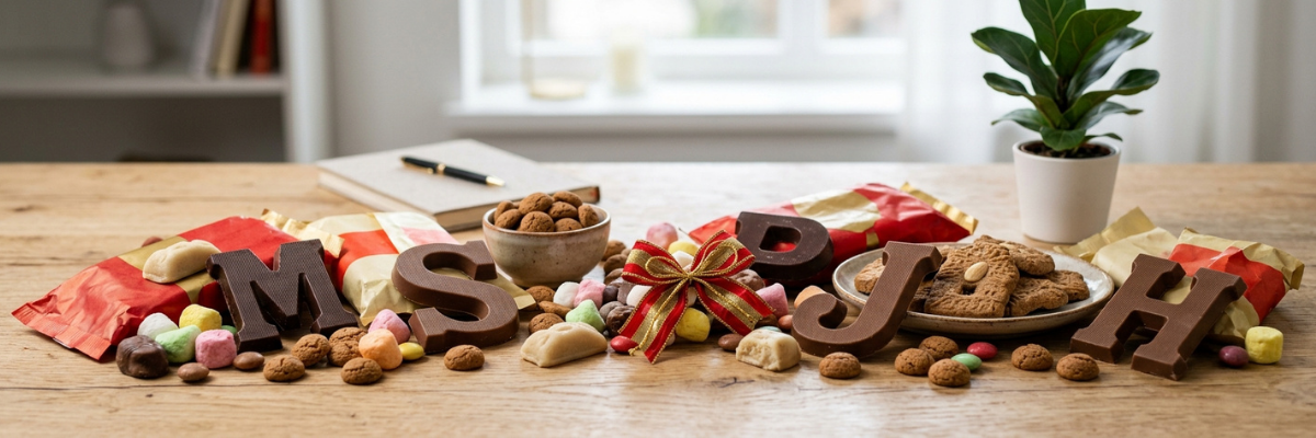 sinterklaas lekkernijen op grote tafel