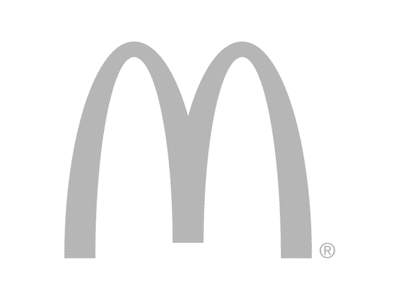 Logo mcdonalds grijs