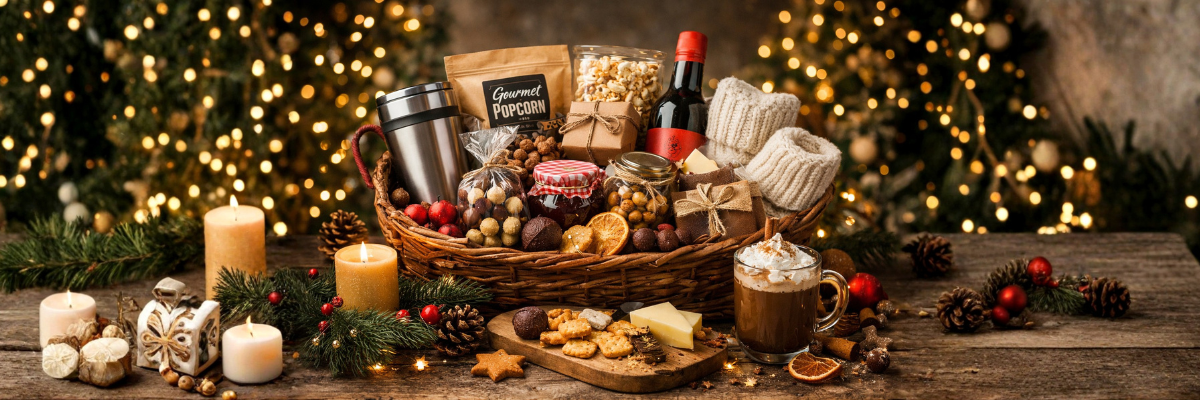 Banner wat zit er in een leuk kerstpakket