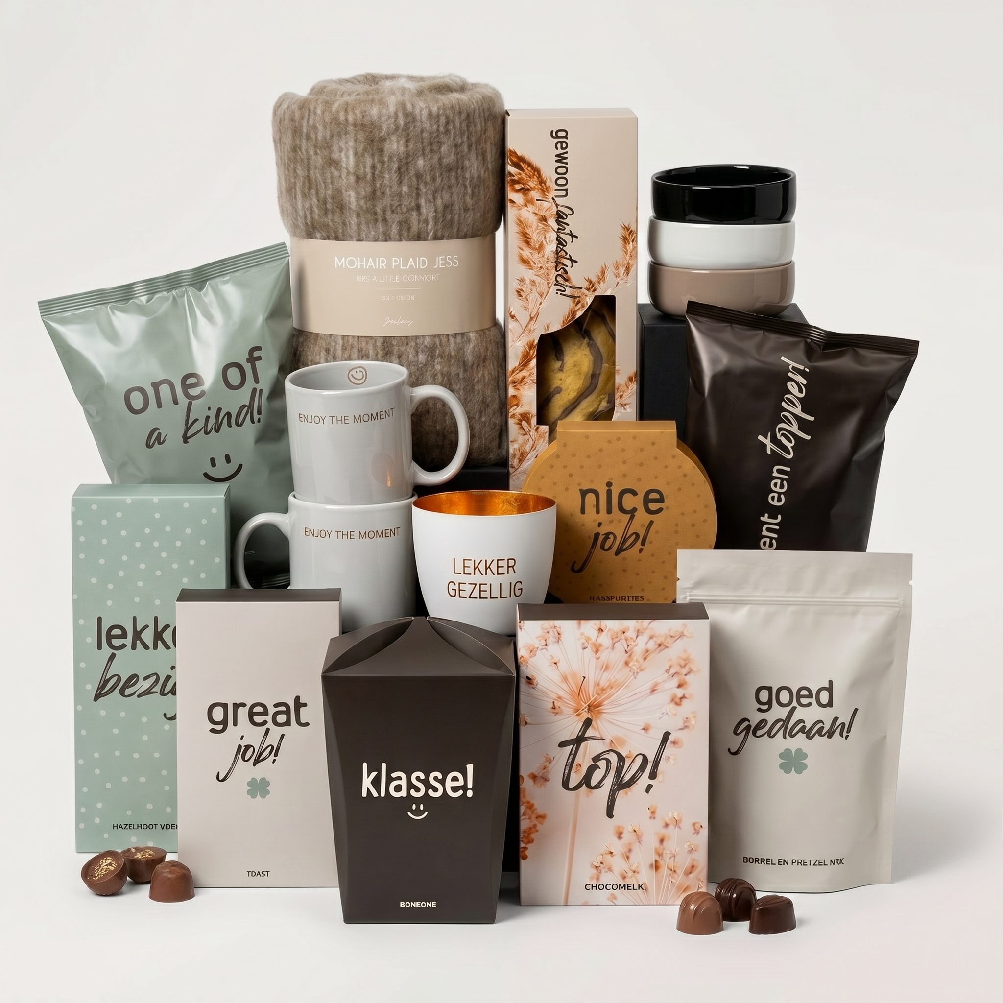 kerstpakket enjoy the moment met warme items