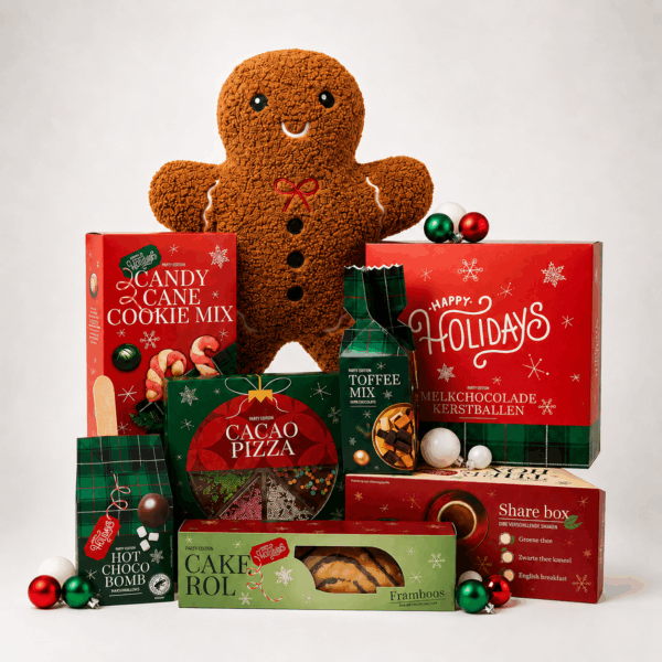 kerstpakket met ginger bread man kruik