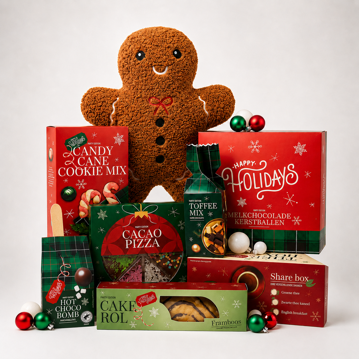 kerstpakket met ginger bread man kruik