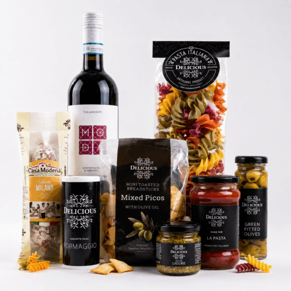 cadeaupakket met italiaanse items