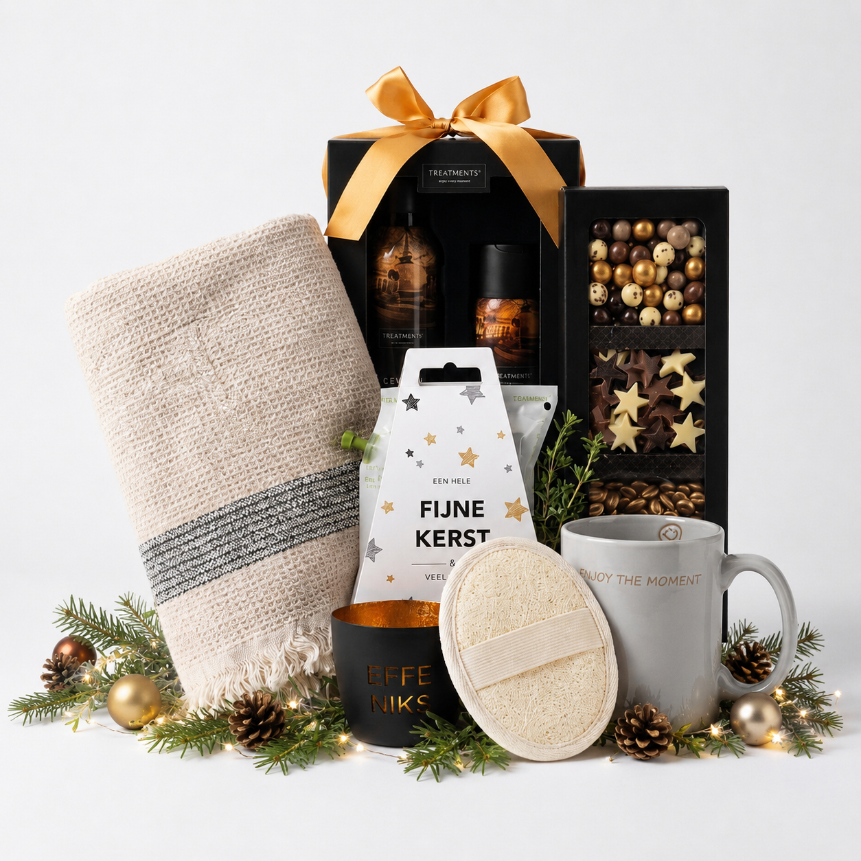 kerstpakket met wellness items