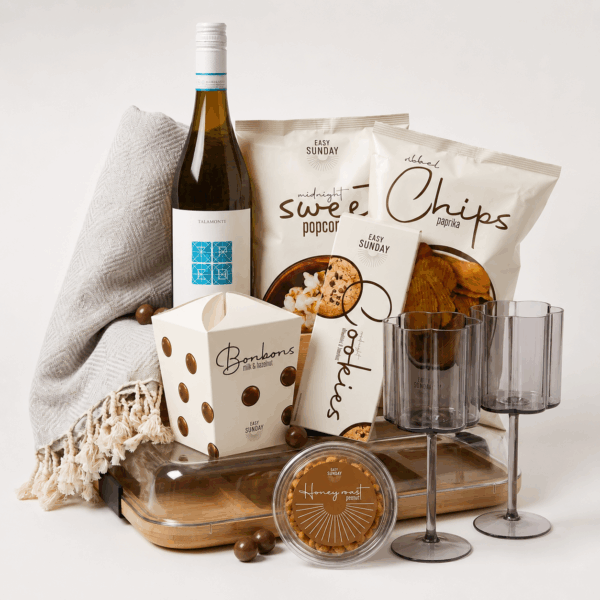 kerstpakket met picknick items