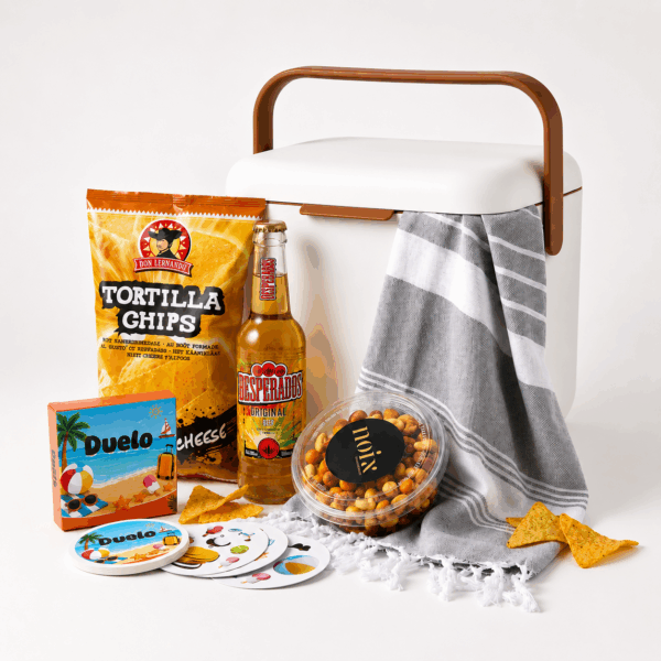zomerpakket met koelbox hammamdoek en snacks