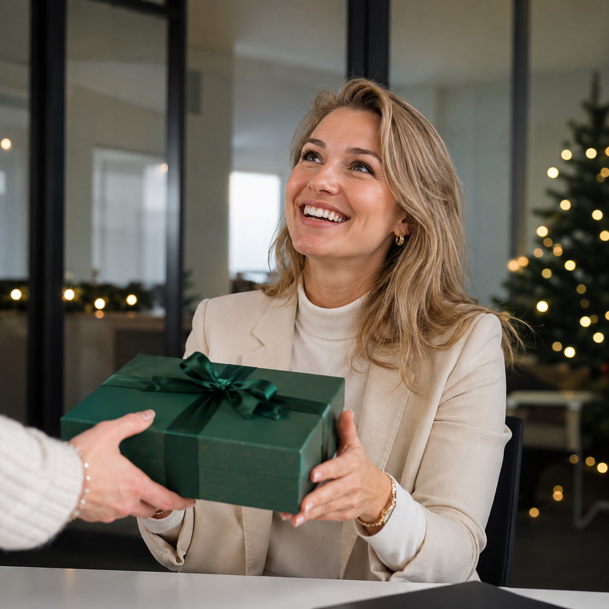Zakelijk kerstgeschenk uitwisselen