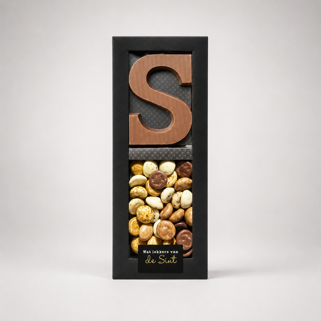 chocoladeletter met kruidnoten